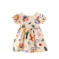 thumbnail image 1 of LUOGENLI Robe Bébé Robes pour Bébés Filles Robe Maxi pour Filles 2025 Vacances Beige 4-5 Ans, 1 of 4