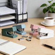 Sentmoon Staplers for Desk Staplers Mini Stapler Compact Cute and Portable Effortless Stapling for Students and Office Use