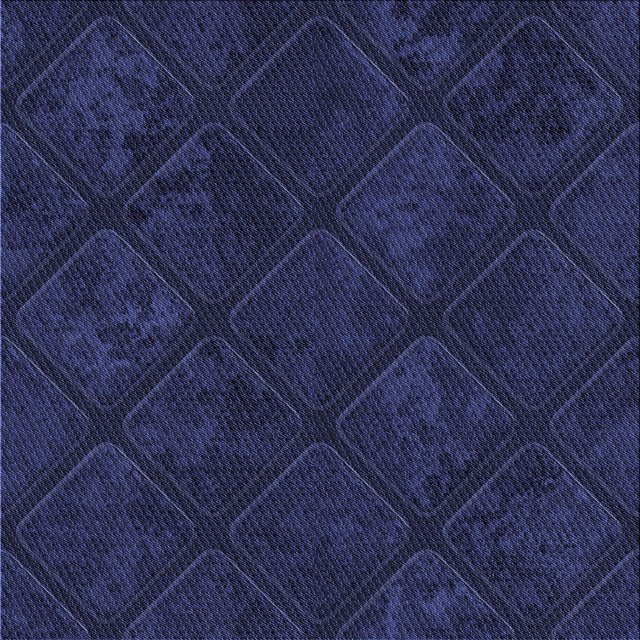 Ahgly Tapis d'Intérieur Lavable en Machine Carré Transitionnel Bleu Nuit, 5 Pieds Carré