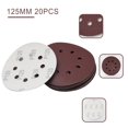 thumbnail image 4 of Bgsha 20pcs 5 Inch 125mm Round Sandpaper 8 Hole Sanding Discs Hook & Loop Grit 40-2000, 4 of 9