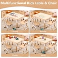 thumbnail image 4 of Kids Table and Chairs Set, Height Adjustable Desk With 4 Seats for Ages 2-10,Arts & Crafts Table,Graffiti Desktop, Non-Slip Legs, Max 300lbs, Children Multi-Activity Table for Classrooms,Daycares,Home, 4 of 9