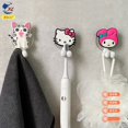 thumbnail image 3 of Sanrio Children Toothbrush Holder Hello Kitty Cartoon Children‘s Toothbrush Holder Non Perforated Wall Mounted Toothbrush Holder, 3 of 7