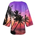 thumbnail image 4 of Nouveaux Hauts pour Femmes 2023 Mode Grande Taille Manches Longues Col Rond Blouse Imprimée Automne Chandail Décontracté Hauts Chemise Manches Longues pour Femmes, 4 of 5