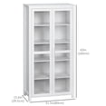 thumbnail image 3 of HOMCOM Armoire de Cuisine, Armoire de Rangement à 5 Niveaux avec Étagères, Blanc, 3 of 10