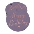 thumbnail image 1 of Inkdotpot Real Rose Gold Foil Happy Birthday Tag Favor Hang Paper Tag 100 Piece, 1 of 1