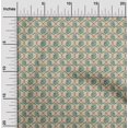thumbnail image 2 of oneOone Velvet Light Beige Fabric Ogee Craft Projects Decor Fabric Printed By The Yard 58 Inch Wide, 2 of 4