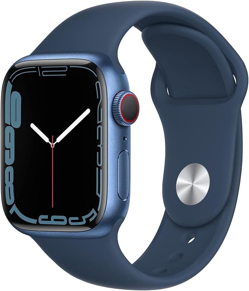 Refurbished Apple Watch Series 7 Aluminum 41mm A2473 (GPS Only, No Cellular) Blue (Open Box)