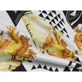 thumbnail image 4 of oneOone Rayon Yellow Fabric Triangle Sewing Craft Projects Fabric Prints By Yard 56 Inch Wide, 4 of 5