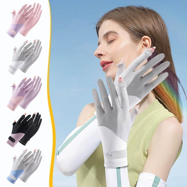 Sentmoon Gants Sans Doigts Gants de Pêche Gants Sécurisation pour Chiffres Gants de Conduite Complets pour Femmes Gants Fins et Respirants Gants Anti-Soleil Gants de Cyclisme pour Femmes