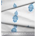 thumbnail image 3 of Soimoi Polyester Crepe Fabric Floral Block Print Fabric by The Yard 52 Inch Wide, 3 of 3