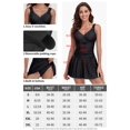thumbnail image 4 of RELLECIGA Maillot de Bain une Pièce pour Femmes avec Contrôle du Ventre Froncé, 4 of 8