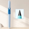 thumbnail image 2 of Blue No Sharpening Pencil With Eraser Eternal Pencil For Writing Drawing Durable Plastic Pencil With Replaceable Tip Beginner Practice Pencil For School Office 5.5 Inch Length, 2 of 6