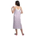thumbnail image 2 of Moomaya Robe de Nuit Imprimée pour Femmes, Col en V, Bretelles Spaghetti, 2 of 6