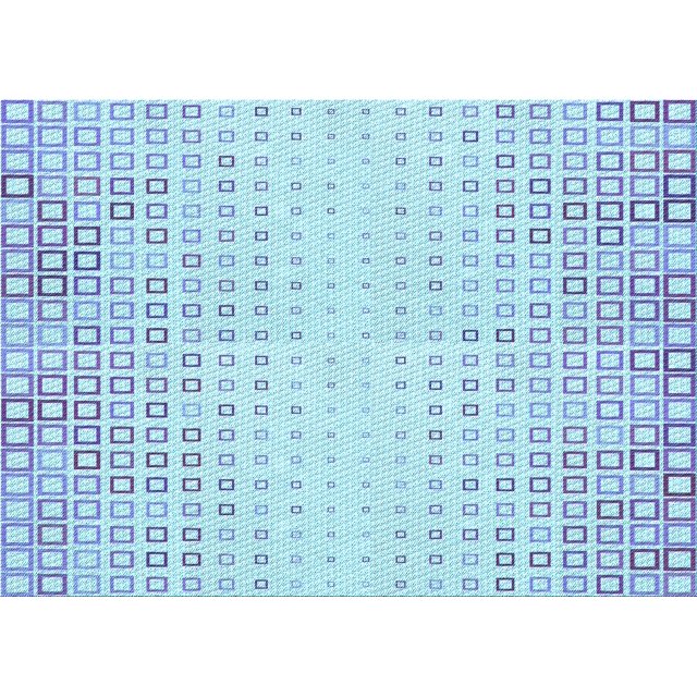 Ahgly Company Machine Washable Indoor Rectangle Transitional Iceberg Blue Area Rugs, 5' x 7'