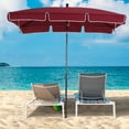 thumbnail image 2 of Outsunny Parasol Rectangulaire de Patio 6,5 X 4 Pi en Aluminium, Inclinable et Ajustable, Parasol de Jardin, Pare-Soleil, Auvent Extérieur, Rouge Vin, 2 of 9