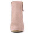 thumbnail image 2 of Unique Bargains Women's Side Zip Low Platform Block Heel Ankle Booties, 2 of 6