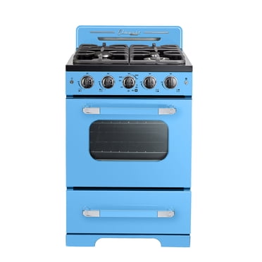 Classic Retro 24" Gas Range in Robin Egg Blue