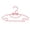 Pink, variant on tumgatte 10PCs Children Kids Plastic Coloured Coat Hangers Bow Clothes Hanger Kids Children Summer Savings