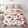 thumbnail image 1 of YST Ensemble Douillette Très Grand 7 Pcs avec Draps Rouge Champignon Botanique Champignon Lit Tout-en-un, 1 of 5