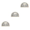 thumbnail image 3 of Youkk Bathroom Rugs Water Absorbent Floor Bath Mat Carpet Planter Semicircle 40x60cm 3Set, 3 of 6
