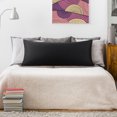 thumbnail image 2 of PiccoCasa 100% Cotton Body Pillowcases Soft Envelope Closure Black 20"x54", 2 of 7