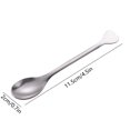thumbnail image 3 of Drppepioner Stainless Steel Coffee Spoon Dessert Spoon Mixing Spoon Small Round Spoon Small Spoon Tea Spoon Heart Shaped Handle Stainless Steel Coffee Spoon Home Decor, 3 of 7