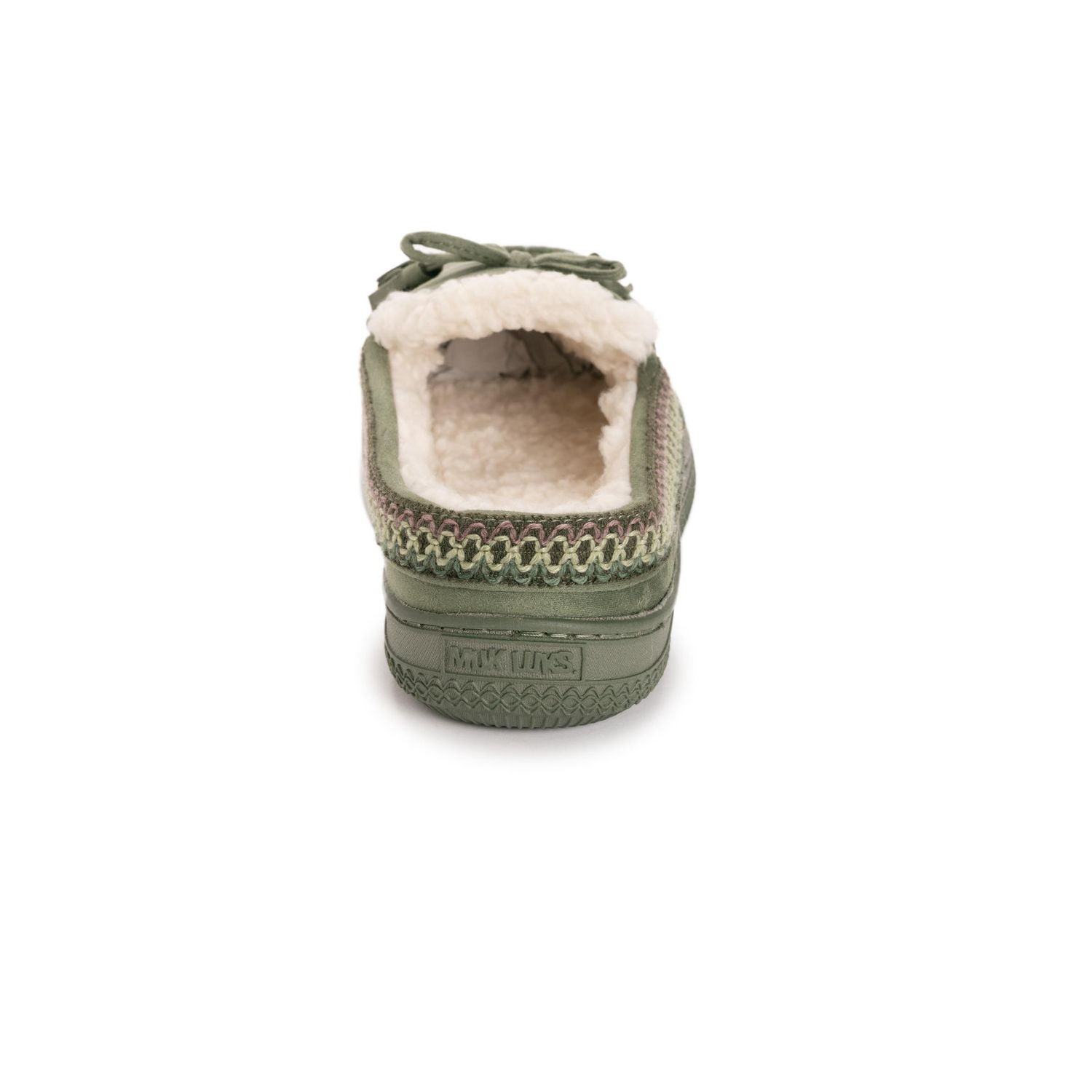 MUK LUKS Chaussons mules style bateau pour femmes, olive, tailles 5-10