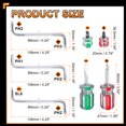 thumbnail image 2 of Uxcell 7pcs Offset Screwdriver Set PH3/PH2 PH2/PH1 PH2/SL6 Phillips Slotted Head Right Angle 90 Degree Screw Driver Double Ended Z-type Hand Tool with Mini  Big Screwdrivers, 2 of 7