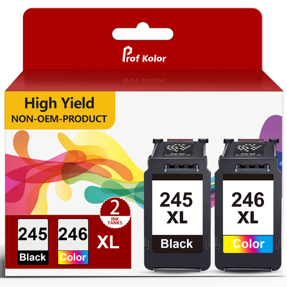 InnkX 246XL 245XL Ink Cartridges Compatible for Canon Ink 245 246 for 245 XL and 246XL for Canon PIXMA MG2522 TS3122 MX492 MX490 TR4500 TR4520 TS3322 TR4522 Printer (Black, Tri-Color)