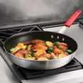 thumbnail image 3 of Tramontina Professional 14-Inch Non Stick Extra Large Frying Pan, Heavy-Gauge Aluminum Skillet with Reinforced Nonstick Coating, Red Handle, Dishwasher and Oven Safe, 3 of 8