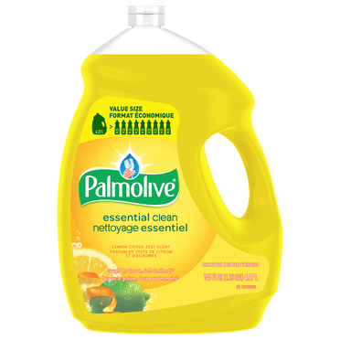 Palmolive Essential Clean Liquid Dish Soap, Lemon Citrus Zest Scent - 145 Fluid Ounce