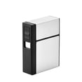 thumbnail image 1 of Cigarette Dispenser Storage Box Flip Cigarette Case 20 Loaded High Capacity with Detachable USB Rechargeable Cigarette Lighter, 1 of 8