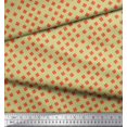 thumbnail image 3 of Soimoi polyester Crepe Fabric Clover Leaves Fabric Prints By Yard 52 Inch Wide, 3 of 3