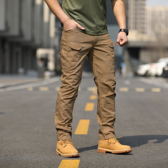 Men’s Cargo Pants Practical Workwear for Outdoor Activities Product Title Men’s Overalls Pants Pants Outdoor Elastic Loose Soft Pants Spring And Autumn Pants