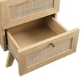 thumbnail image 4 of Modway MOD-7050-OAK Soma Table de Nuit à 2 Tiroirs Oak, 4 of 5