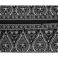 thumbnail image 4 of oneOone Polyester Lycra Fabric Stripe|Leaves & Floral Block Printed Fabric 1 Yard 56 Inch Wide, 4 of 4
