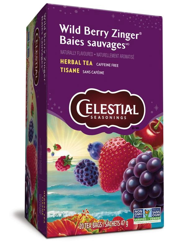 Celestial Seasonings Wild Berry Zinger, Herbal Tea