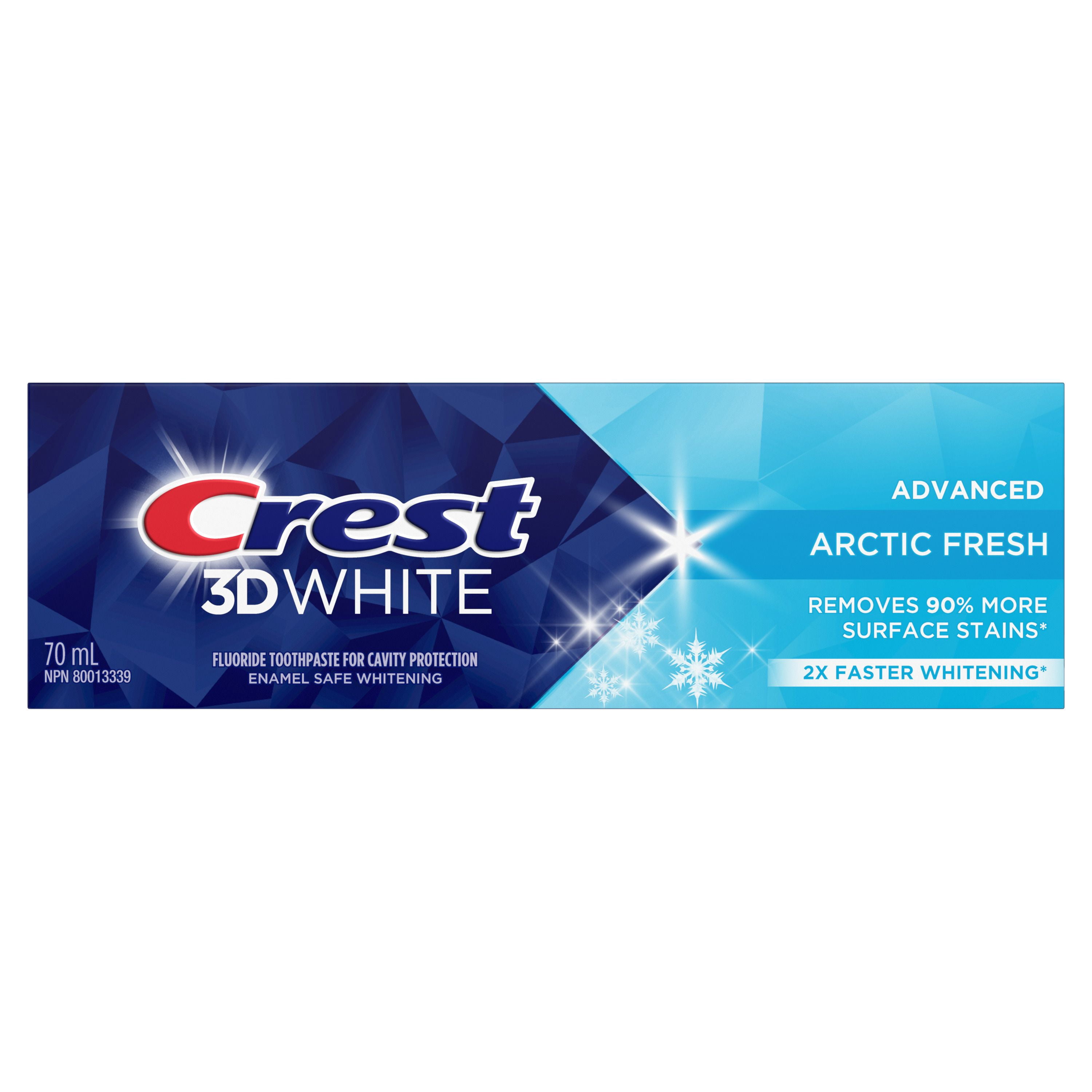 Crest 3D White Dentifrice Blanchissant Avancé, Fraîcheur Arctique
