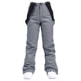 thumbnail image 1 of XZNGL Womens Insulated Bib Overalls Solid Color One-Piece Suspenders Trousers, 1 of 9