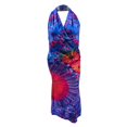 thumbnail image 2 of Robe d'Été Sans Manches à Col Licou à Imprimé Teinture sur Nœuds pour Femme, 2 of 7