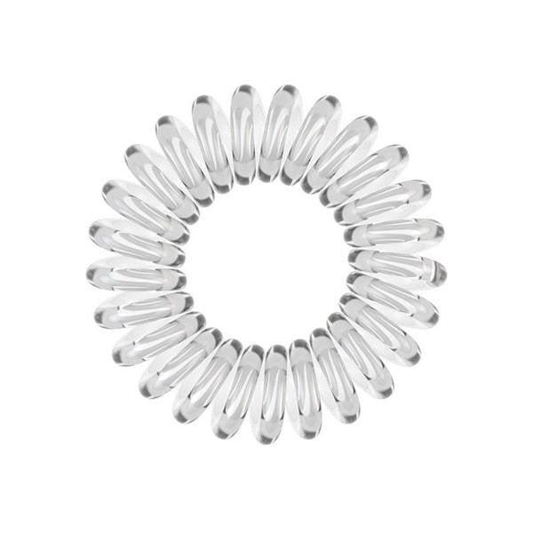 BabylissPro Anneau pour Cheveux Sans Traces de Couleur Claire, avec un design en Spirale pour le Confort et une Tenue Sans Plis. Lot de 3 Élastiques pour Cheveux, Résistant à l'Eau et Adapté pour Prévenir la Casse des Cheveux.
