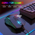 thumbnail image 2 of JUNWELL Gaming Mouse Wired  USB Computer Mouse with 4 Adjustable DPI  RGB Backlit LED  Side Buttons  Ergonomic Optical Mice for PC  Laptop  Windows  Mac  Vista  Linux  Gamer, 2 of 7