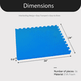 thumbnail image 4 of BalanceFrom Fitness 144sq ft Interlocking EVA Foam Exercise Mat Tiles, Blue, 4 of 12