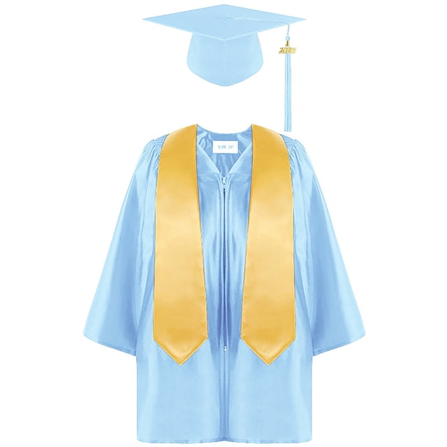 Toddler Graduation Robe Graduation Gown and Cap Outfit Sets with Tassel Graduation Gift for Kids 3-4 Years Kids Clothes