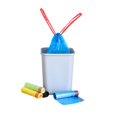 thumbnail image 4 of 1 Roll Small Garbage Bag Drawstring Trash Bags Durable Plastic Home Kitchen Tool, 4 of 4