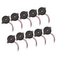 thumbnail image 1 of 10 Pcs/Pack Alarme Piézo Buzzer DC 12V 85dB Son Interactif Piezzo, 1 of 8