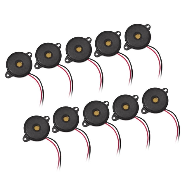 10 Pcs/Pack Alarme Piézo Buzzer DC 12V 85dB Son Interactif Piezzo
