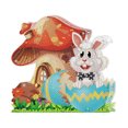thumbnail image 1 of EGNMCR Easter DIY 5D Diamond Art Painting Kits, Easter Rabbit Eggs Tabletop Decoration With LED String Light, Cute Diamond Paintings Ornament For Easter Day, Gift, 1 of 4