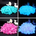 thumbnail image 4 of 100pcs Fish Tank Fluorescent Pebble Garden Parterre Decor Glow Stone Green, 4 of 9