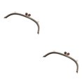thumbnail image 2 of Maytalsory Metal Arch Frame Kiss Clasp Purse Bag DIY Bead Head Lock Coffee 24.5cm 2Set, 2 of 6